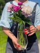 Ваза зі скла Прозорий діамант Olens 25 см - зображення 2