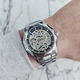 Мужские механические часы скелетоны Winner Brutal Silver - изображение 2