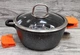 Кастрюля Bohmann BH 7350-24 MRB 24 см 3,9 л двойное дно мраморное покрытие - изображение 2