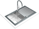 Мойка кухонная Teka - DIAMOND 1B 1D 86 ST 115100021 - изображение 4