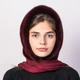 Женский норковый капор на голову Меховой Стиль Ракушка Марсала (002/U) - изображение 2
