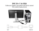 Адаптер UGREEN MM108 DVI(24+1) Male to VGA Female Black (40259) - изображение 3