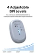 Беспроводная мышь бесшумная UGREEN MU105 800-2400 DPI 2.4 GHz Blue (90671) - изображение 6