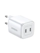 Сетевое зарядное устройство UGREEN CD294 2xUSB-C Nexode 45W PD3.0 QC4.0 White (15327) - изображение 4