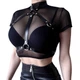 Портупея Dragonfly на грудь эко-кожа женская Черная xs-xxl LB-298 - изображение 1