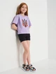Детские шорты для девочки 4F 4FJSS23TFSHF136-20S 122 см Черные (5904698153060) - изображение 3