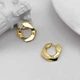 Круглые позолоченные серьги 14K необычной формы (DW272023) - изображение 3