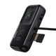 Зарядный адаптер для авто Baseus CCTM-E01, FM-передатчик, двойной USB-A выход, черный - изображение 3