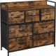 Комод у стилі loft з ящиками з тканини KidsbunkBed 98 x 28,5 x 85 см колір чорний коричневий -COPY- - зображення 1
