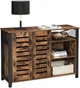 Комод у стилі loft KidsbunkBed 114,01 x 35,01 x 75,1 см колір чорний коричневий - зображення 6