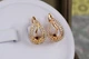 Серьги Xuping Jewelry чистая энергия 1.4 см золотистые - изображение 1