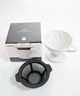Пуровер воронка v60 02 Hario для приготовления фильтр кофе, с многоразовым фильтром, керамика, Белый, 400 мл - изображение 3