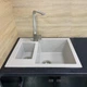 Кухонная мойка ADAMANT Duplex 610x495x200 Терра-07 с сифоном Nova - изображение 7