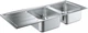 Кухонна мийка GROHE Sink K500 31588SD0 зі змішувачем BauLoop 31368001 - зображення 2