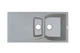 Кухонная мойка из гранита ADAMANT New Line plus 98*50*23 см светлый серый - изображение 1
