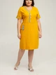 Сукня міді літня жіноча All Posa Емма 101409 50 Гірчична - зображення 1