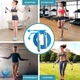 Скоростная кроссфит скакалка VelaSport Invisible 2 в 1 беспроводная со счетчиком, таймером и подшипниками и регулировкой 4мм. Сверхпрочная Голубая - изображение 9