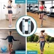 Скоростная кроссфит скакалка VelaSport Invisible 2 в 1 беспроводная со счетчиком, таймером и подшипниками и регулировкой 4мм. Сверхпрочная Белая - изображение 9