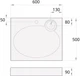 Раковина PAA Claro Mini 60x50 KICLAMISIF/00 + кронштейни + сифон біла - зображення 5