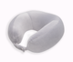 Ортопедическая дорожная подушка-бублик под шею Travel Pillow от Correct Shape, чехол велюр, цвет Серый, 28х27,5х14 см - изображение 2