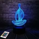 3D светильник с пультом и аккумулятором 3D Lamp Йога (LP-3000) - изображение 7