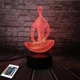 3D светильник с пультом и аккумулятором 3D Lamp Йога (LP-3000) - изображение 8