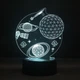 3D світильник з пультом та акумулятором 3D Lamp Космос (LP-17880) - зображення 7