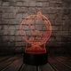3D світильник з пультом та акумулятором 3D Lamp Глобус (LP-17765) - зображення 7