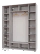 Шкаф-купе трехдверный Алекса 180*45*220 см Индастриал 3 двери Зеркало ШК-05 - изображение 2