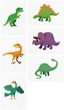 Тимчасові тату TATTon.me Dino Set (TSDino) - зображення 3