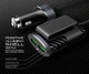 Автомобильное зарядное устройство 4 USB-порта Front and Back Seat Car Charger Black, Charome (6974324910212) - изображение 2
