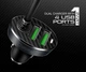 Автомобильное зарядное устройство 4 USB-порта Front and Back Seat Car Charger Black, Charome (6974324910212) - изображение 3
