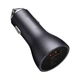 Автомобільний зарядний пристрій USB+2 type-C Golden Contactor Pro Triple Fast Charger Car Charger 65W, Baseus (CGJP010013) - зображення 3