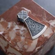 Серебряный кулон "Двойной топор" 7045 Онікс - изображение 5