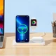 Бездротова зарядка Qi 3in1 Wireless Charger Remax RP-W60 | 22W, Watch/Airpods/Phone, LED light| white - зображення 2