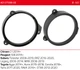 Проставки под динамики 165 мм / 6.5" ACV 271296-03 для Citroen, Peugeot, Toyota, Subaru - изображение 2