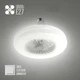 Лампа світлодіодна з вентилятором LUMINARIA FAN LAMP 24W+4W R270 E27 4000K ON/OFF WHITE 220V IP20 - зображення 1