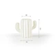 Ваза для квітів MVM MY HOME декоративна 11 см Біла (DH-FLOWERS-02 WHITE) - зображення 3