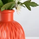 Ваза для квітів MVM MY HOME декоративна 15 см Коралова (DH-FLOWERS-09 CORAL) - зображення 4