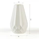 Ваза для цветов MVM MY HOME декоративная 20.5 см Белая (DH-FLOWERS-07 WHITE) - изображение 6