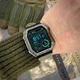 Чоловічий розумний годинник Modfit Shockwave Army Green чорний з зеленим - зображення 2