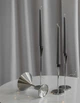 Подсвечники REMY-DEСOR металлические Artdeco серебряного цвета набор 3 шт. высота 23см 28см 33см - 33389 - изображение 6