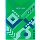 Блокнот Optima Knitting: Green A4 пластикова обкладинка, спіраль 80 аркушів, клітинка (O20846-21) - зображення 1