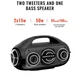 Портативная беспроводная Bluetooth колонка Hopestar A50 |BT5.1, 80W, TWS, AUX/TF/USB, 8h, IPX6| Grey - изображение 7