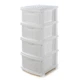 Комод пластиковий на 4 ящики R-Plastic "Компакт Плюс", Білий - зображення 1