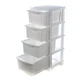 Комод пластиковий на 4 ящики R-Plastic "Компакт Плюс", Білий - зображення 2