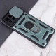Ударостійкий чохол Camshield Serge Ring для Xiaomi Mi 11 Lite TPU+PC, Шторка на камеру, Зелений - изображение 4