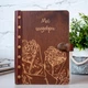 Кулінарна книга в дерев’яній обкладинці Мої шедеври, А5, 100 аркушів слонова кістка в клітинку, Темне дерево, WOODPRESENT - зображення 1