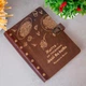 Кулинарная книга с гравировкой на обложке, А5, 100 листов слоновая кость в клетку, Темное дерево, WOODPRESENT - изображение 1