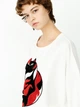 Свитшот с нашивкой Only 117330526 XL (70251XL) Белый - изображение 4